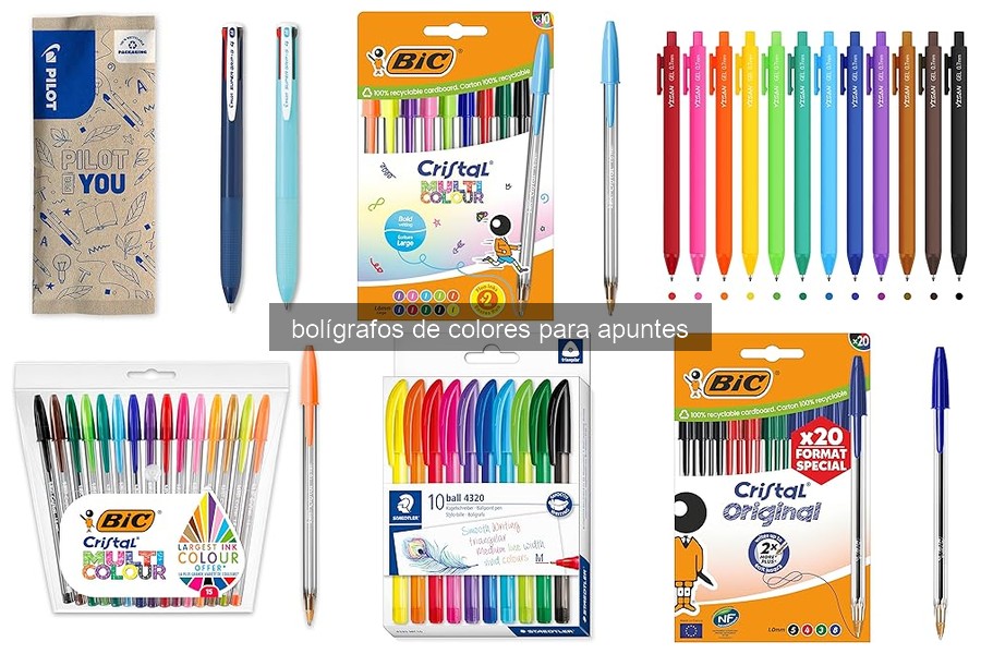Beneficios de Estudiar con Bolígrafos de Colores