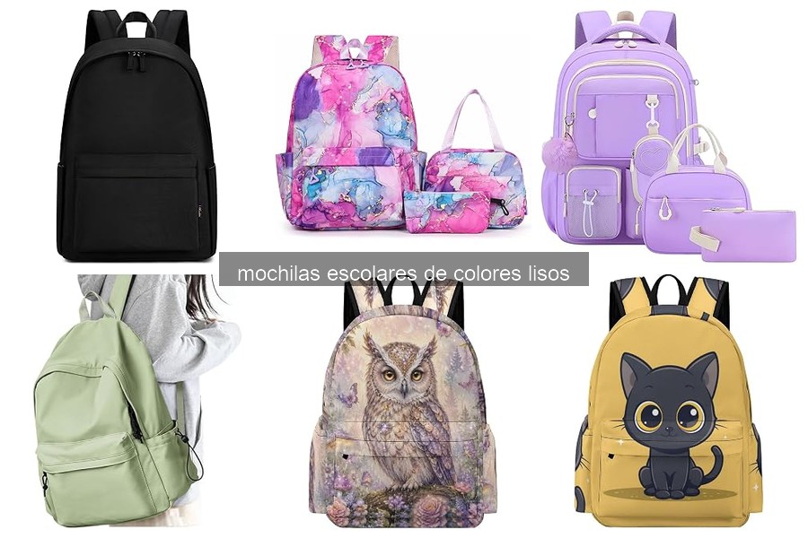 Beneficios de las mochilas escolares de colores lisos