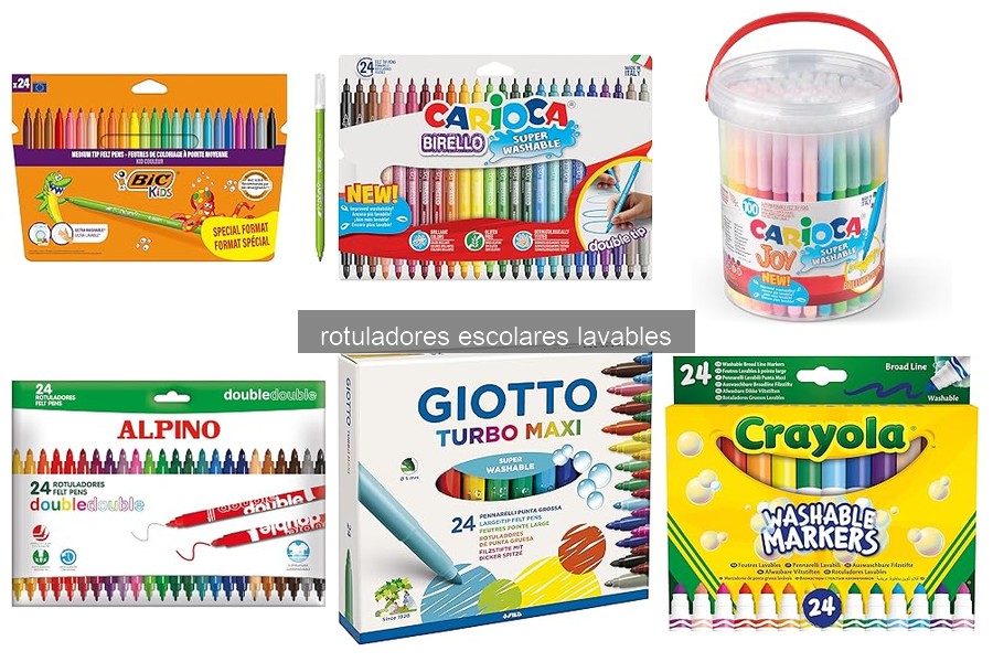 Beneficios de rotuladores escolares lavables para niños