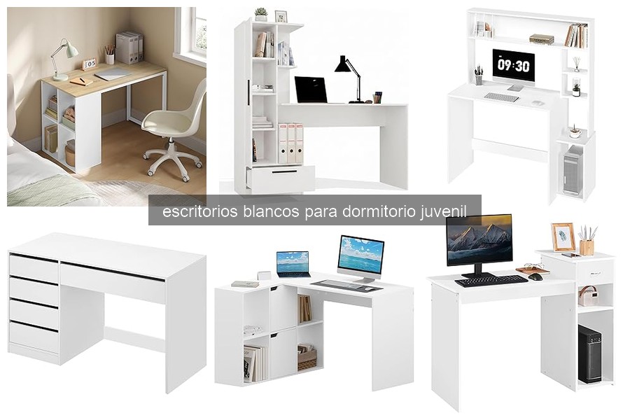 Beneficios de un escritorio blanco para dormitorio juvenil