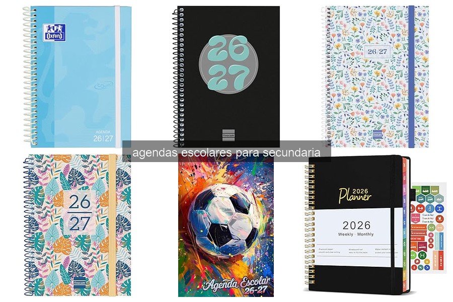 Características Clave de Agendas Escolares para Secundaria