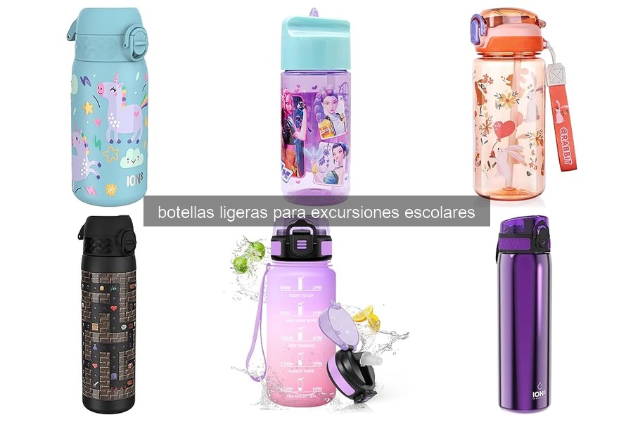 Características clave de botellas ligeras para excursiones escolares