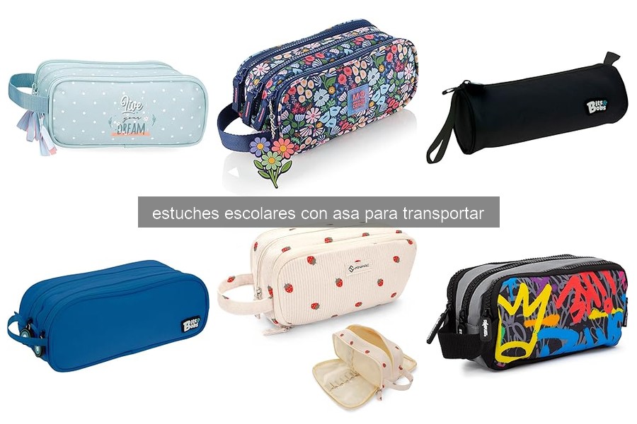 Características clave de estuches escolares con asa