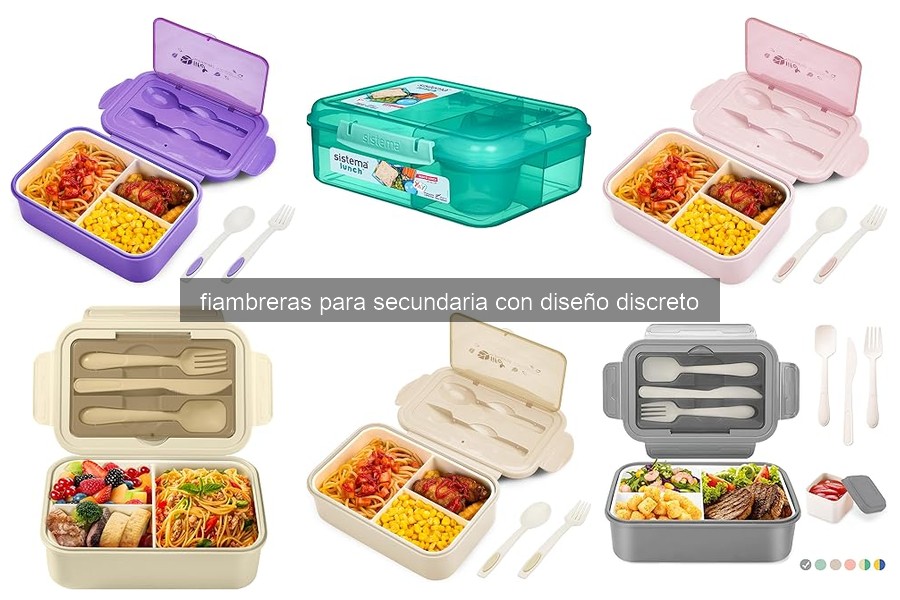 Características de fiambreras discretas para secundaria