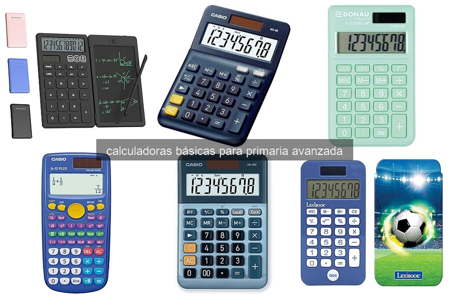 Características de una calculadora básica para primaria avanzada