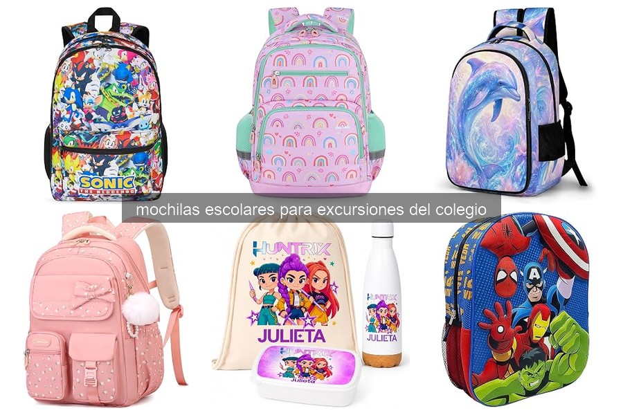Características esenciales de mochilas escolares para excursiones