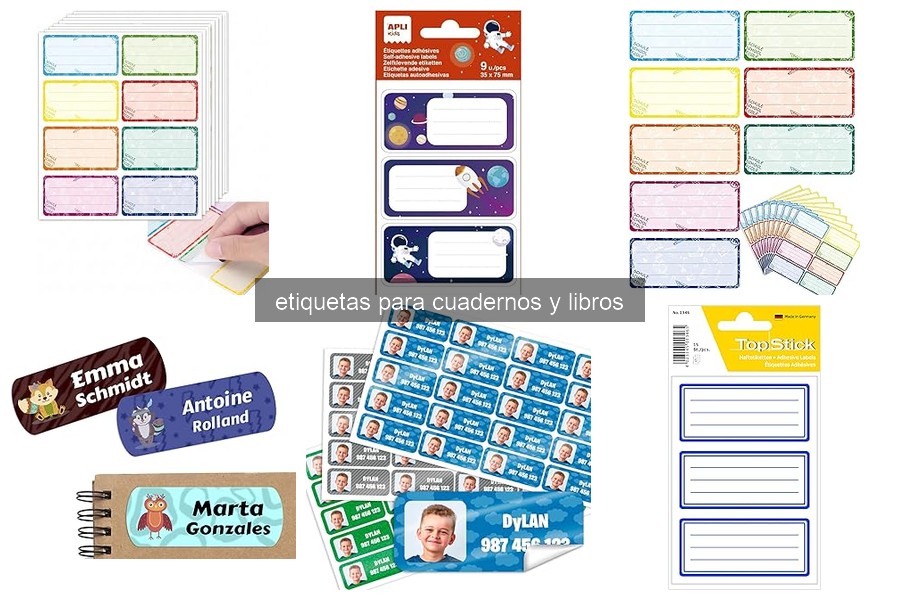 Cómo aplicar etiquetas en cuadernos sin arrugas