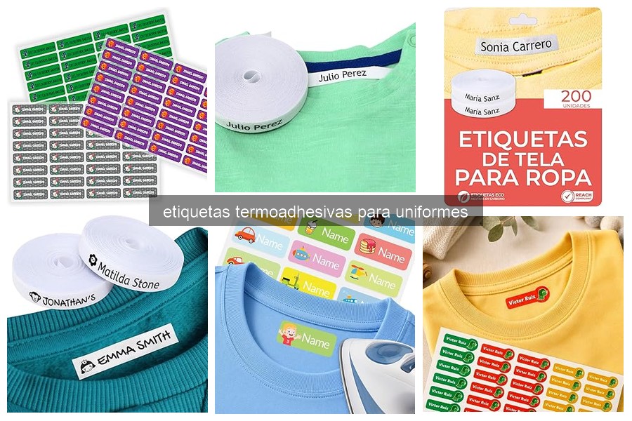 Cómo aplicar etiquetas termoadhesivas en uniformes fácilmente