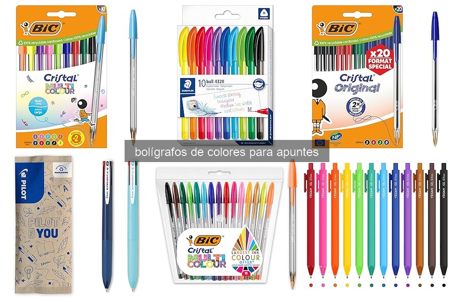 Cómo elegir bolígrafos de colores para tus apuntes