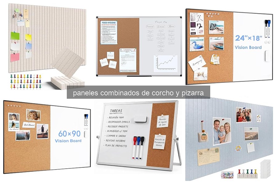 Cómo instalar un panel combinado de corcho y pizarra