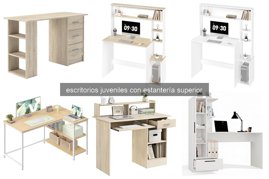 Comparativa de Escritorios Juveniles con Estantería Superior