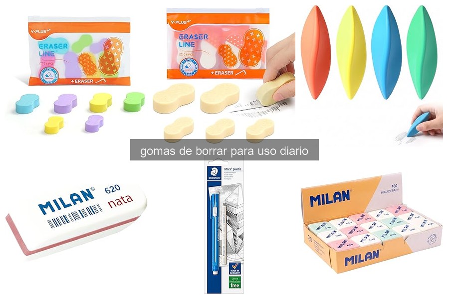 Comparativa de gomas de borrar: ¿Cuál es la mejor para estudiantes?