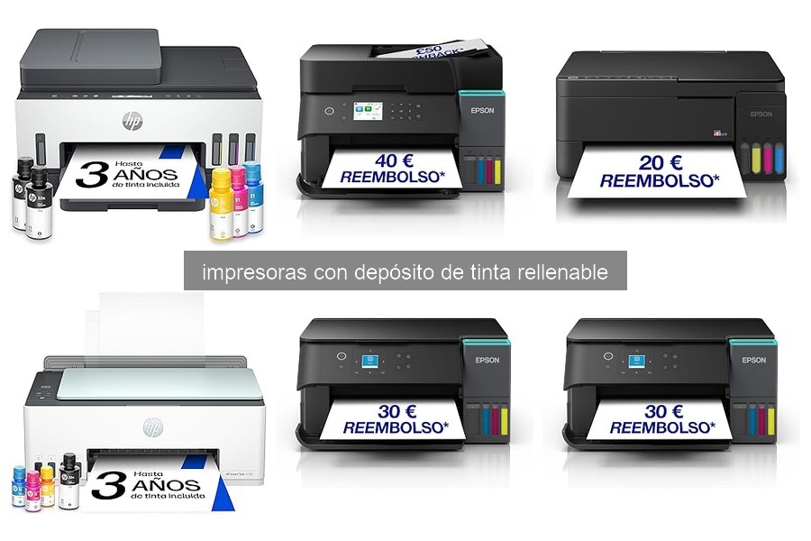 Comparativa de las Mejores Impresoras con Depósito de Tinta Rellenable