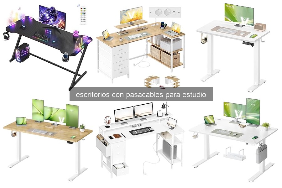 Comparativa de los mejores escritorios con pasacables 2026