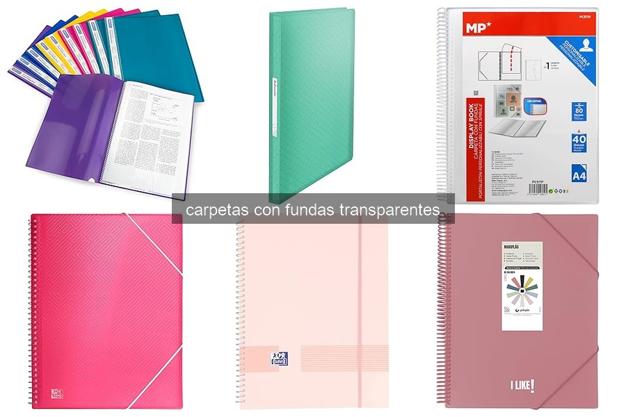 Comparativa de mejores carpetas con fundas transparentes 2026