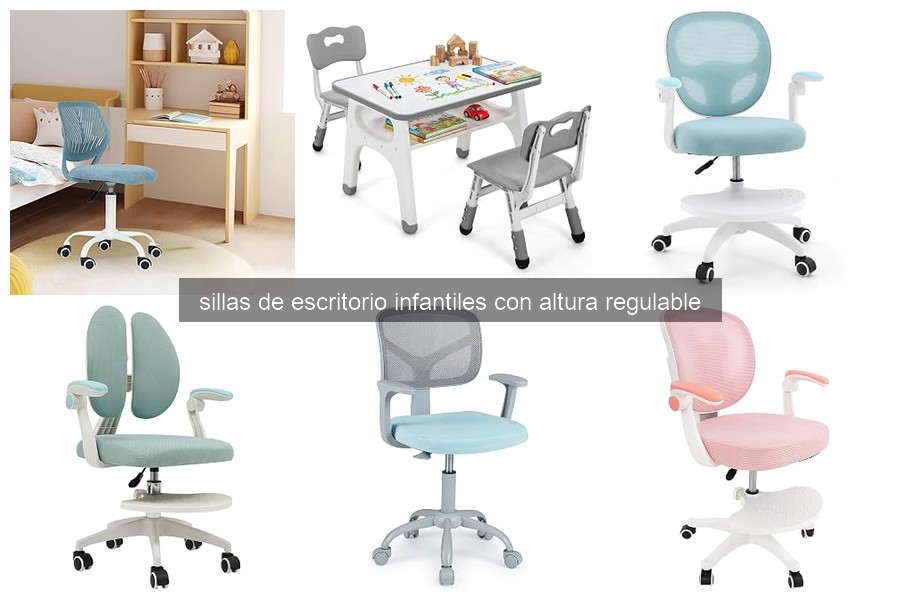 Comparativa de sillas de escritorio infantiles regulables