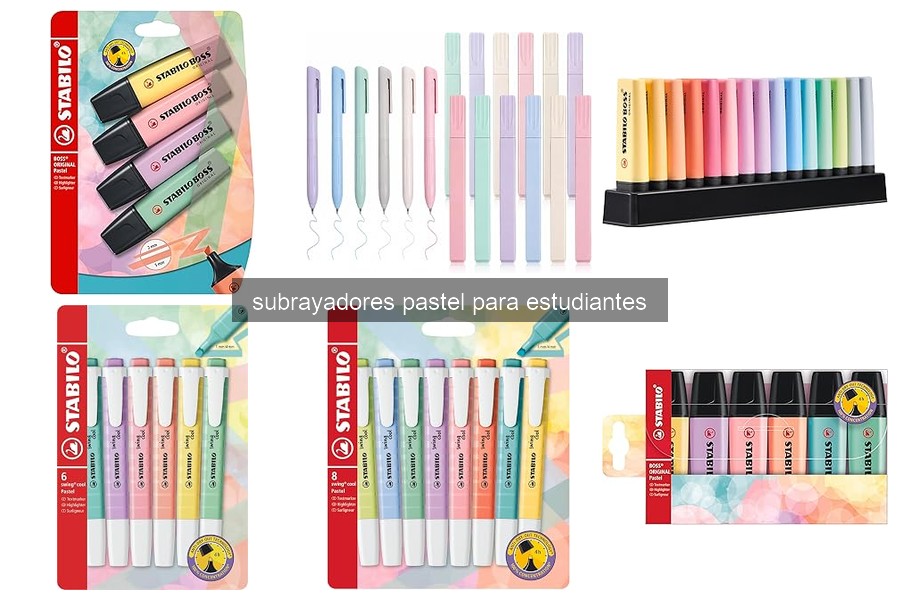 Comparativa de Subrayadores Pastel: Marcas y Precios 2026