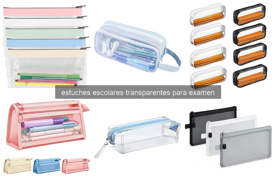 Comprar estuches escolares transparentes al mejor precio