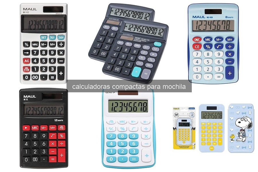 Dónde comprar calculadoras compactas para mochila al mejor precio