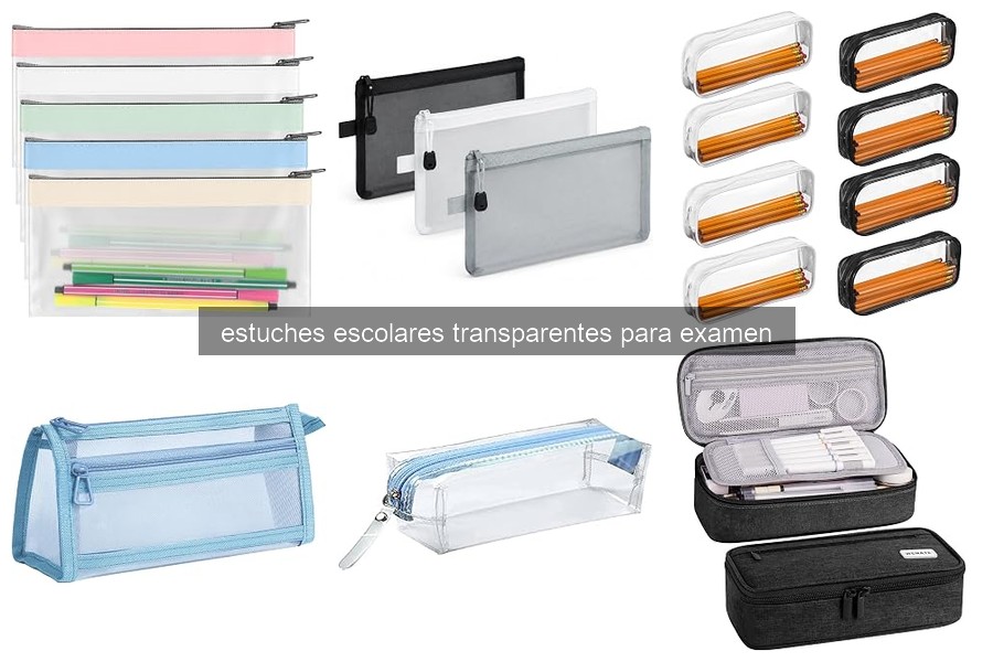 Estuches escolares transparentes para examen: ¿Qué son?