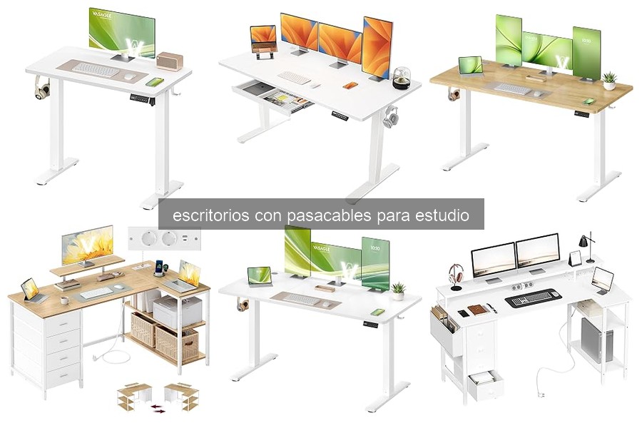 Guía para instalar un escritorio con pasacables fácilmente