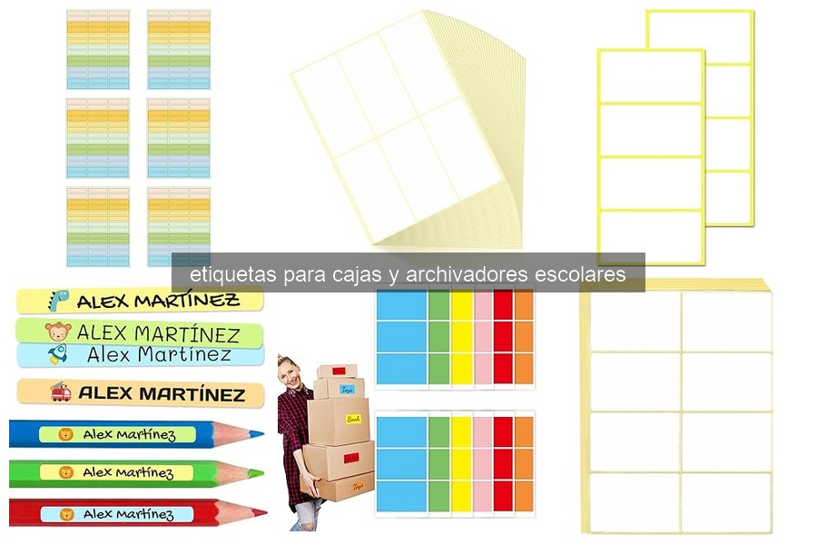 Mejora la organización con etiquetas para cajas y archivadores