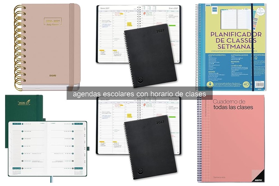 Mejores Agendas Escolares con Horario de Clases 2026-2027