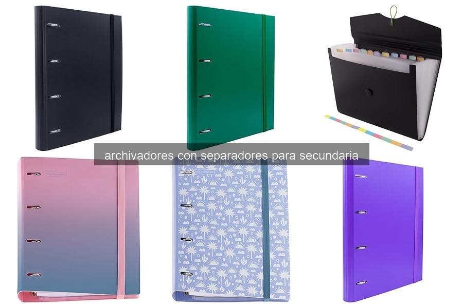 Mejores archivadores con separadores para secundaria en 2026