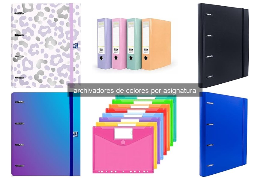 Mejores archivadores de colores por asignatura en 2026