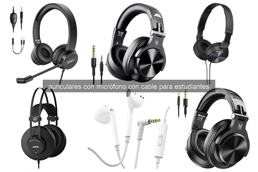 Mejores auriculares con micrófono con cable para estudiantes