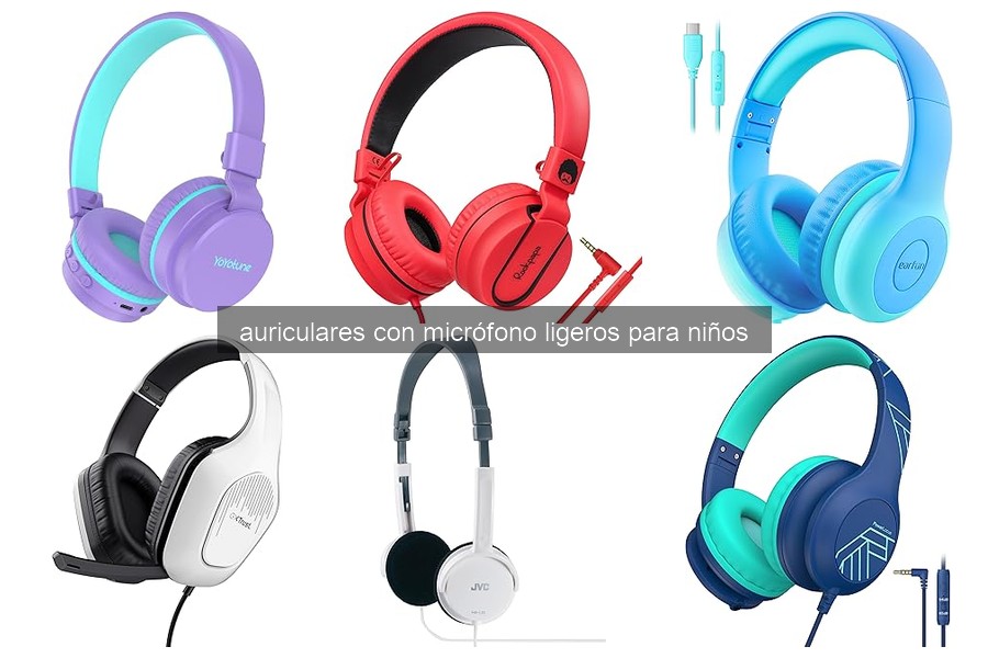 Mejores auriculares con micrófono ligeros para niños en 2026