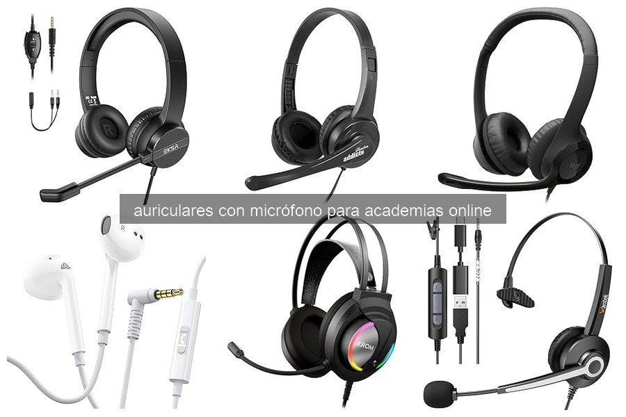 Mejores auriculares con micrófono para academias online 2026