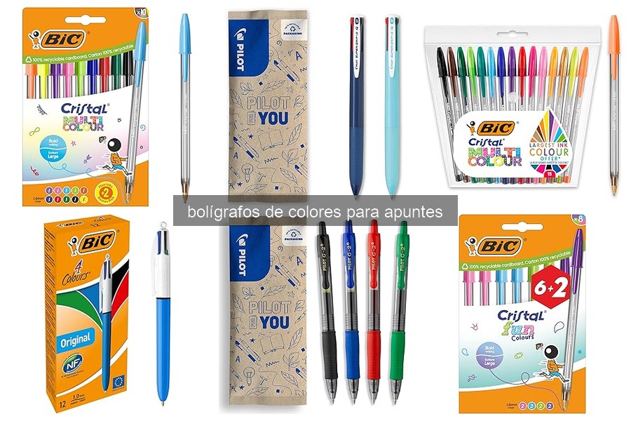 Mejores bolígrafos de colores para tomar apuntes en 2026