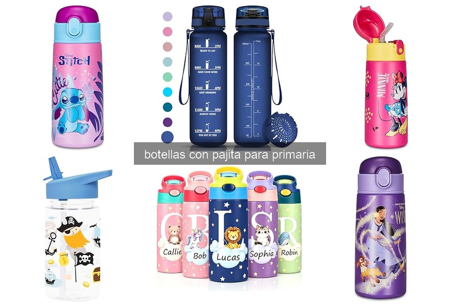 Mejores botellas con pajita para niños en primaria 2026