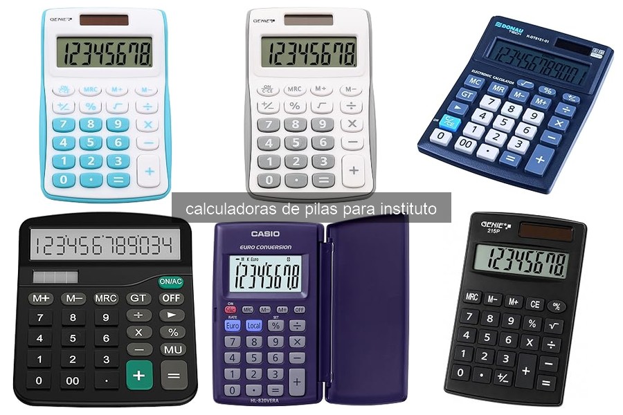 Mejores calculadoras de pilas para estudiantes de instituto 2026