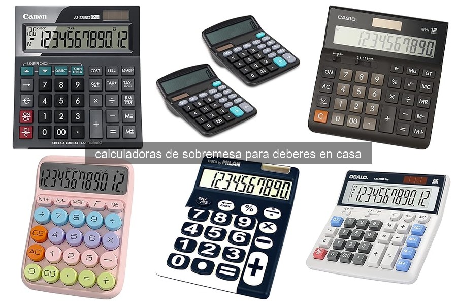 Mejores calculadoras de sobremesa para deberes en casa 2026