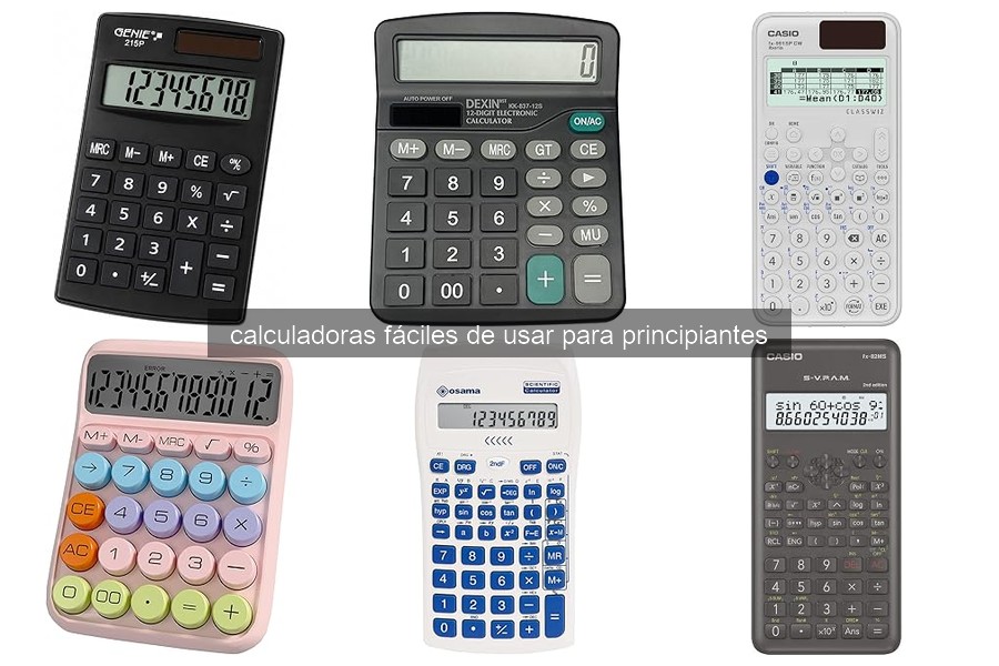 Mejores calculadoras fáciles de usar para principiantes en 2026