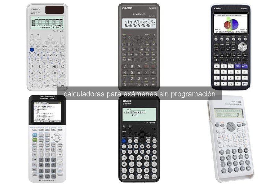 Mejores calculadoras para exámenes sin programación en 2026