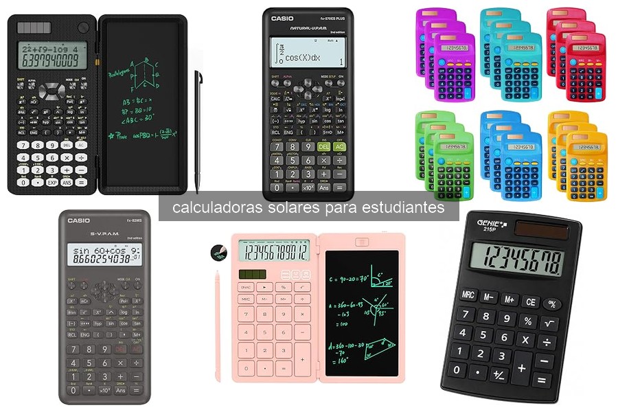 Mejores calculadoras solares para estudiantes en 2023