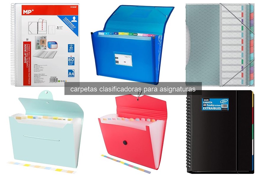 Mejores carpetas clasificadoras para asignaturas escolares 2026