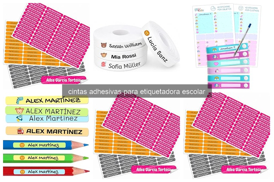 Mejores cintas adhesivas para etiquetadoras escolares en 2026