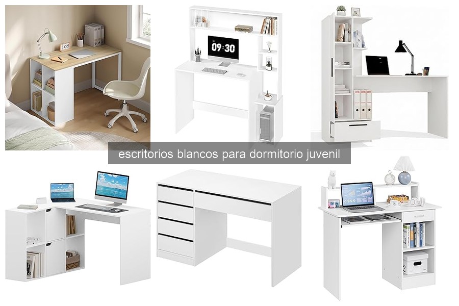 Mejores escritorios blancos para dormitorios juveniles 2026