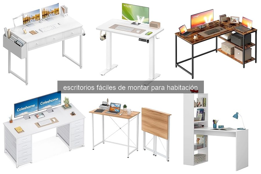 Mejores escritorios fáciles de montar para habitaciones pequeñas