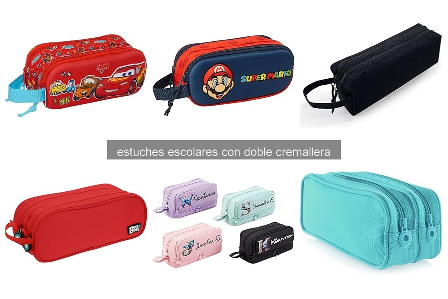 Mejores estuches escolares con doble cremallera para secundaria