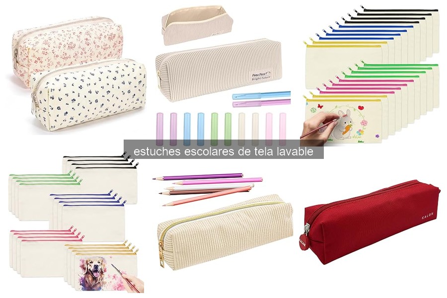 Mejores estuches escolares de tela lavable para niños 2026