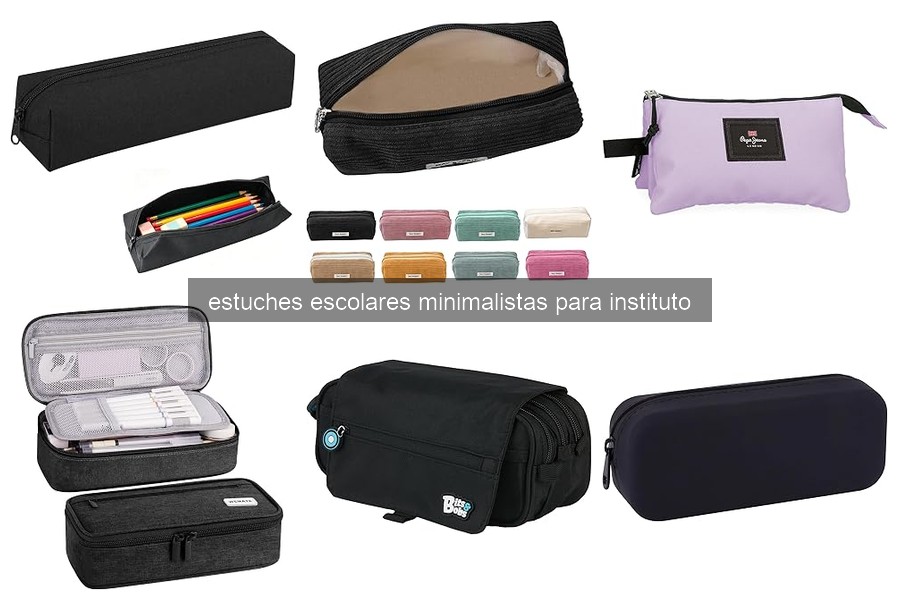 Mejores estuches escolares minimalistas para instituto 2026