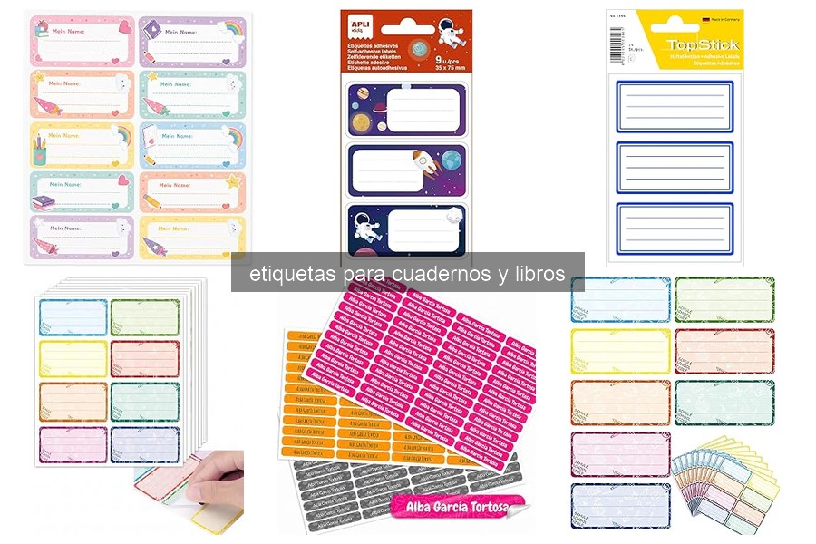 Mejores etiquetas para libros de texto escolares en 2026