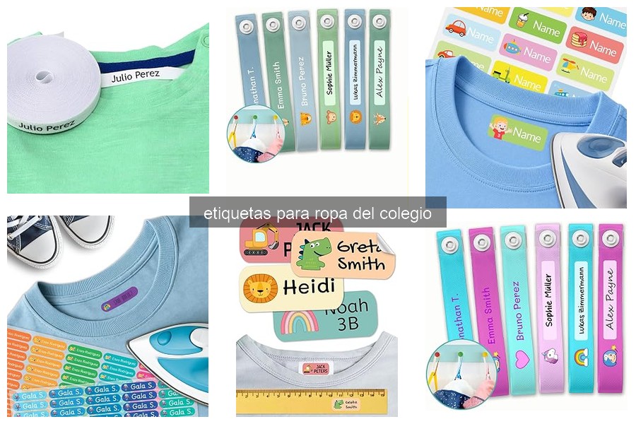Mejores etiquetas para ropa escolar para niños alérgicos 2026