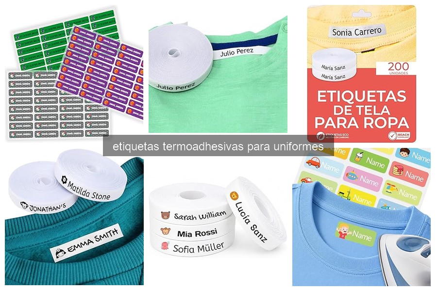 Mejores etiquetas termoadhesivas para uniformes escolares