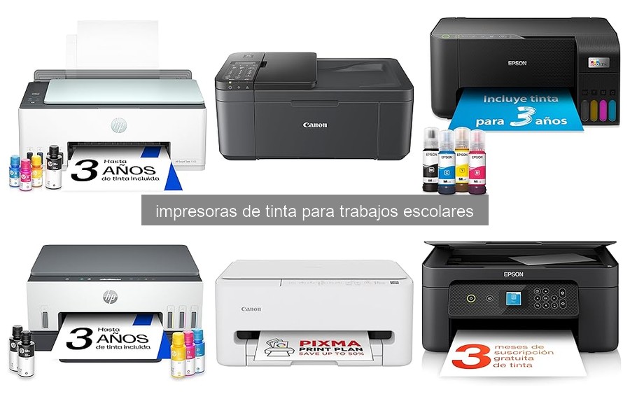 Mejores impresoras de tinta para trabajos escolares en 2026